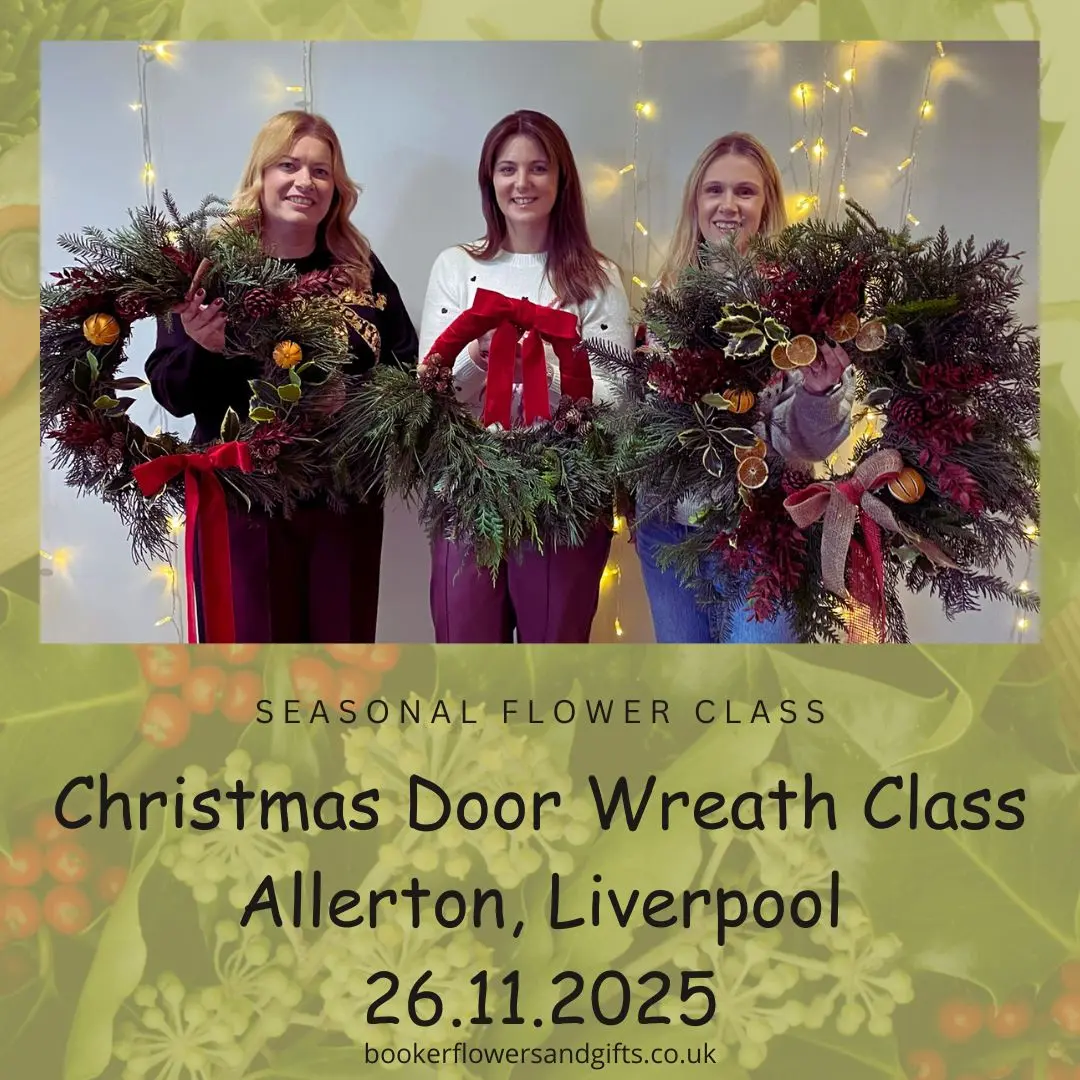 Best Christmas Door Wreath Class and Workshop, Allerton, Liverpool 26.11.2025